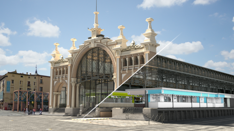 Mercado Central de Zaragoza render de Bloquetech y su nuevo diseño